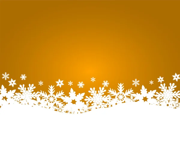 Vánoční zlaté pozadí — Stockový vektor