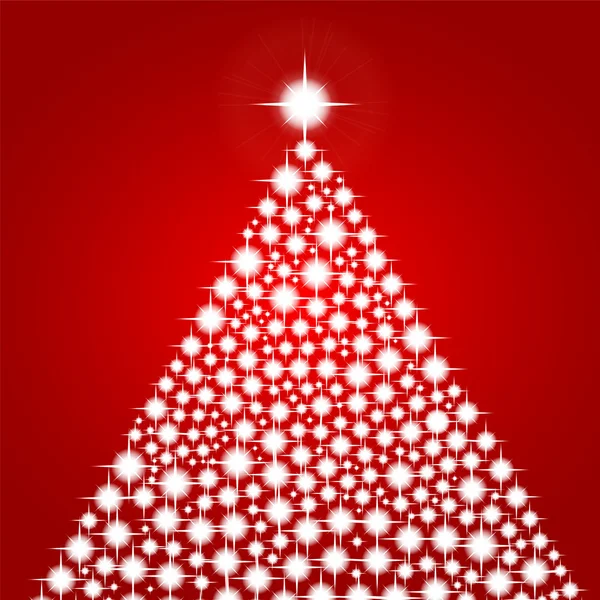 Fond de Noël avec arbre de Noël brillant — Image vectorielle