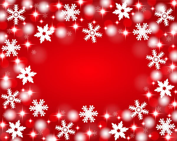 赤いクリスマス背景 — ストックベクタ