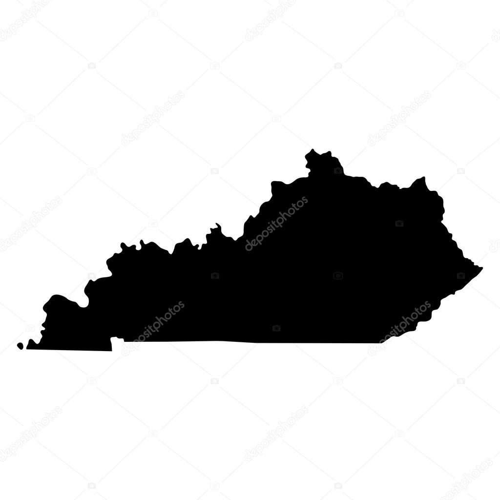 map of the U.S. state of Kentucky 