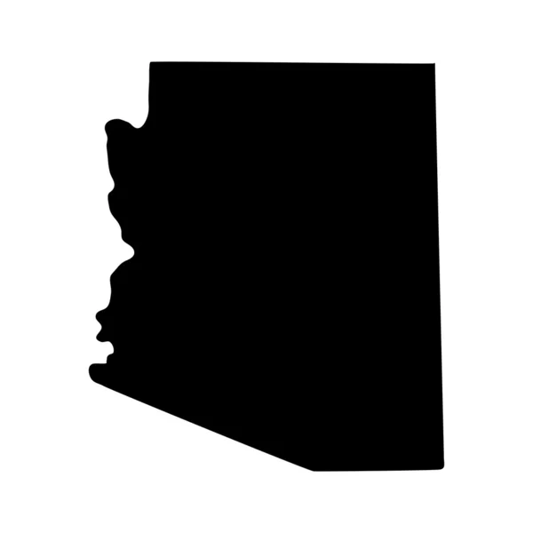 Mapa z amerického státu arizona — Stockový vektor