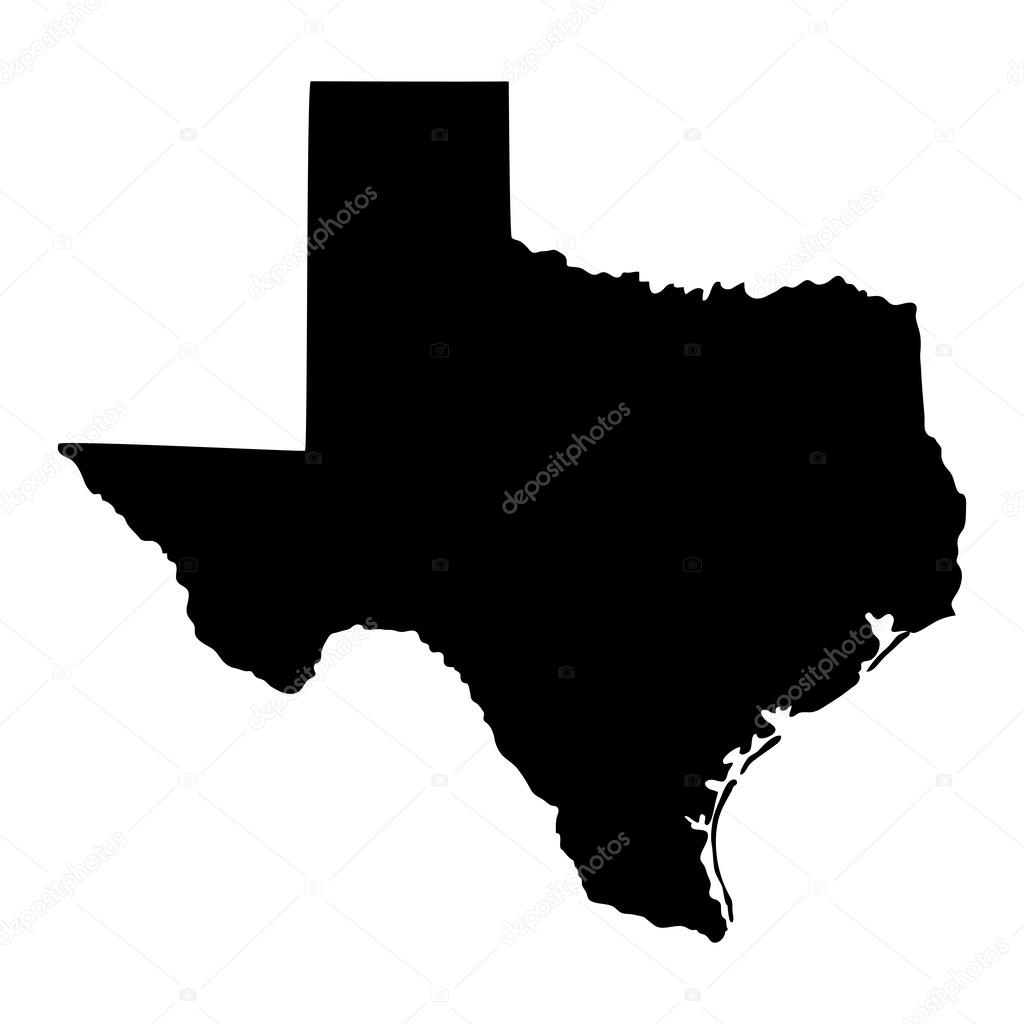 Map of the U.S. state of Texas