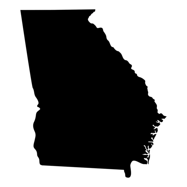 米国ジョージア州の地図 — ストックベクタ
