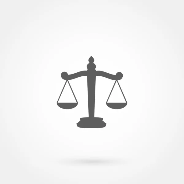 Váhy spravedlnosti ikony — Stockový vektor