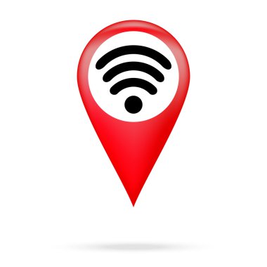 Wi fi simgesini kırmızı işaretçi