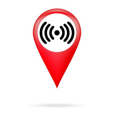Wi fi simgesini kırmızı işaretçi