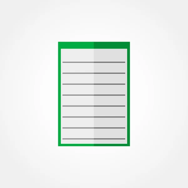 Caderno de ícone — Vetor de Stock