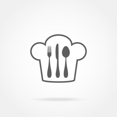 çatal ve chef şapka