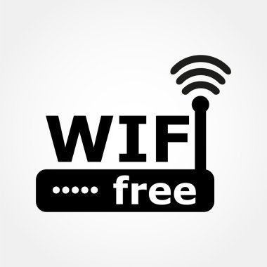 yönlendirici ve Wi fi simgesi 