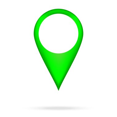 İşaretçi simgesi ile gölge 