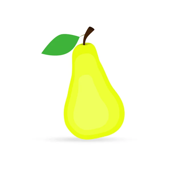 Pear on a white background — Stock Vector