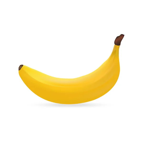 Μπανάνα σε λευκό φόντο — Διανυσματικό Αρχείο