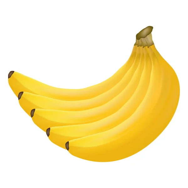 Bananen op witte achtergrond — Stockvector