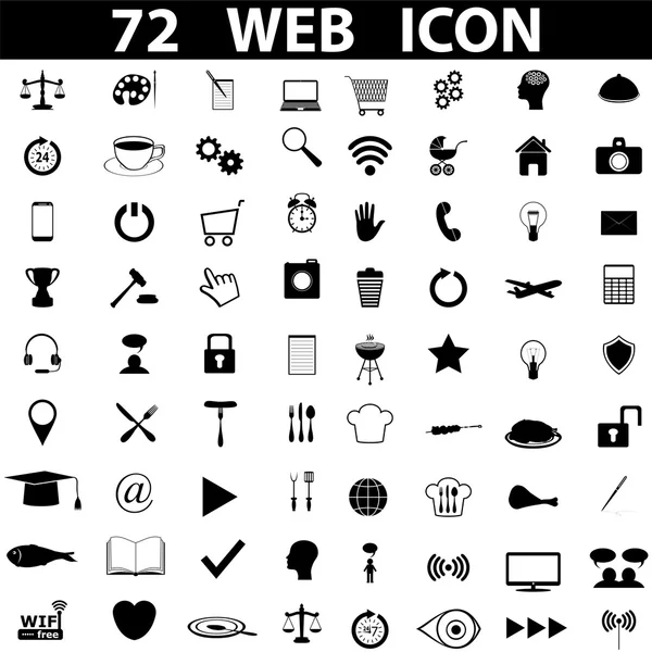 Set of flat icons — Stock Vector