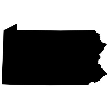 ABD'nin pennsylvania eyalet Haritası 