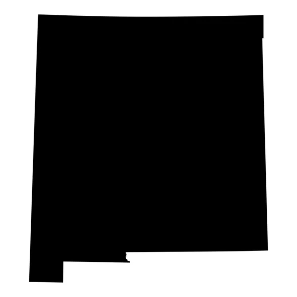 Карта американского штата Нью-Мексико — стоковый вектор