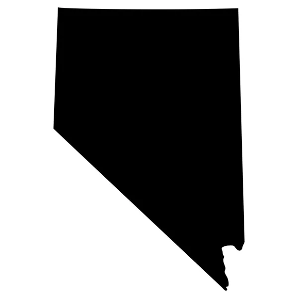 Mapa do estado americano de Nevada — Vetor de Stock