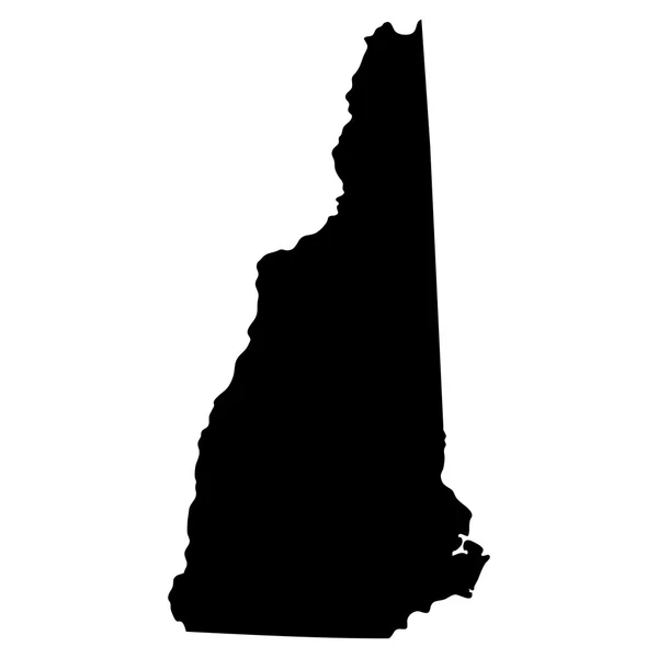 Mapa del estado de New Hampshire — Archivo Imágenes Vectoriales