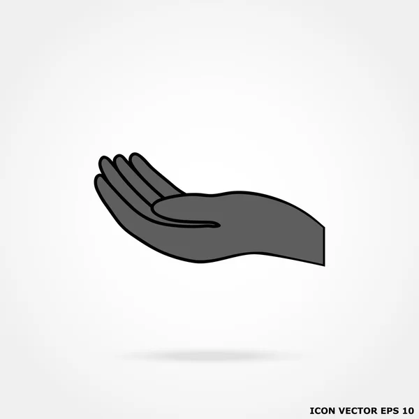 Pictogram van een hand — Stockvector