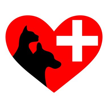 kedi ve köpek resmi veteriner sembolü