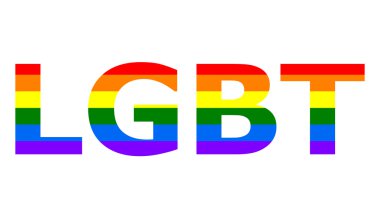 LGBT rainbow flag in color