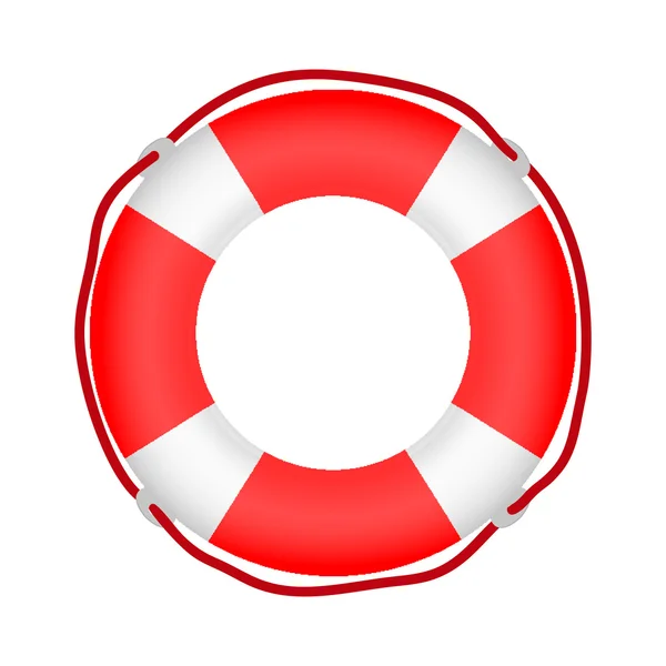 Lifebuoy on a white background — Stock Vector