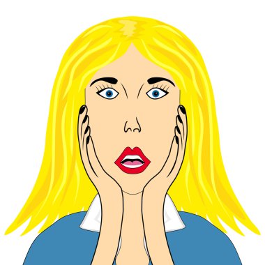 şaşırmış kadın