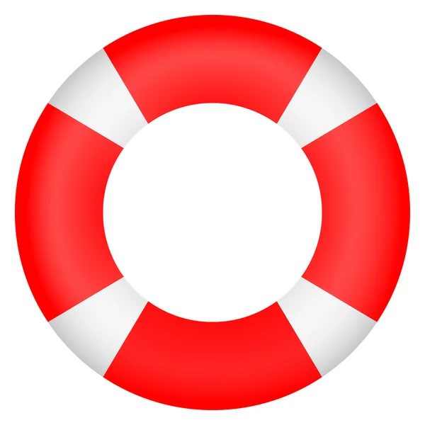 Bouée de sauvetage sur fond blanc — Image vectorielle