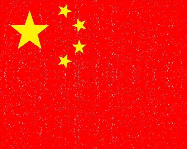 Kinas nationella flagga — Stock vektor