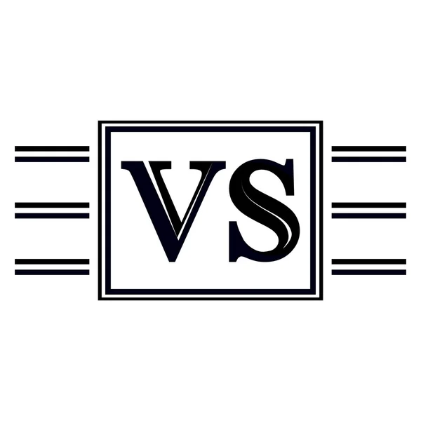 Symbool Vs concurrenten tegen elkaar — Stockvector