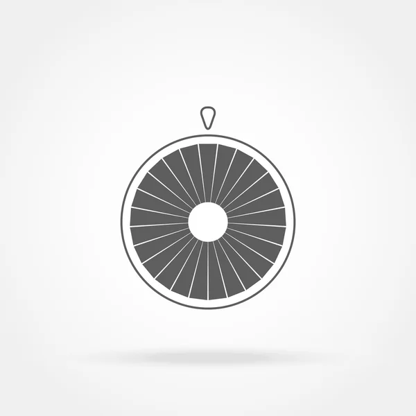 Rueda de la fortuna icono — Vector de stock