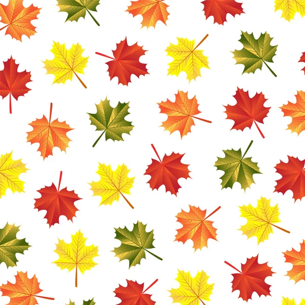 Daun maple tekstur musim gugur - Stok Vektor
