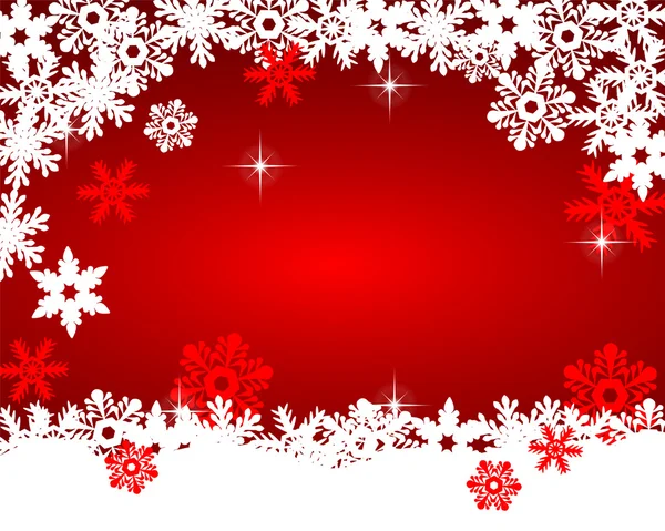 Illustration vectorielle de fond rouge Noël — Image vectorielle