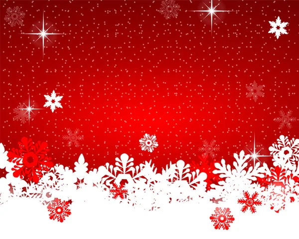 Kerstmis rode achtergrond vector — Stockvector