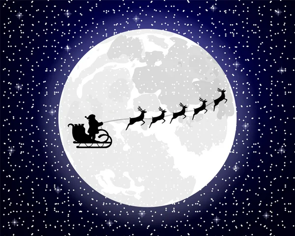 Noel Baba geyik üzerinde sürme