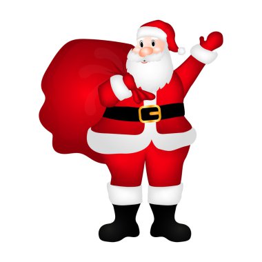 Bir çanta dolusu hediyeyle Noel Baba