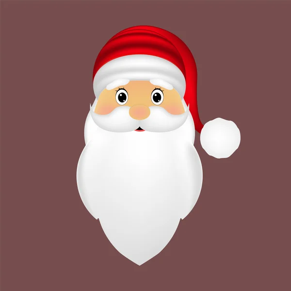 Icon Santa Claus for flat design — Stock Vector