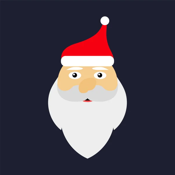 Icon Santa Claus for flat design — Stock Vector