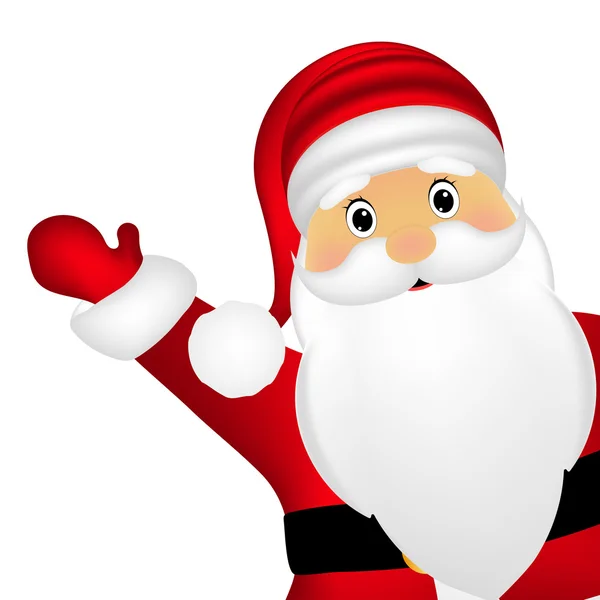 Santa Claus en el lado — Vector de stock