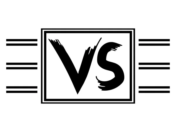 Symbool Vs concurrenten tegen elkaar — Stockvector