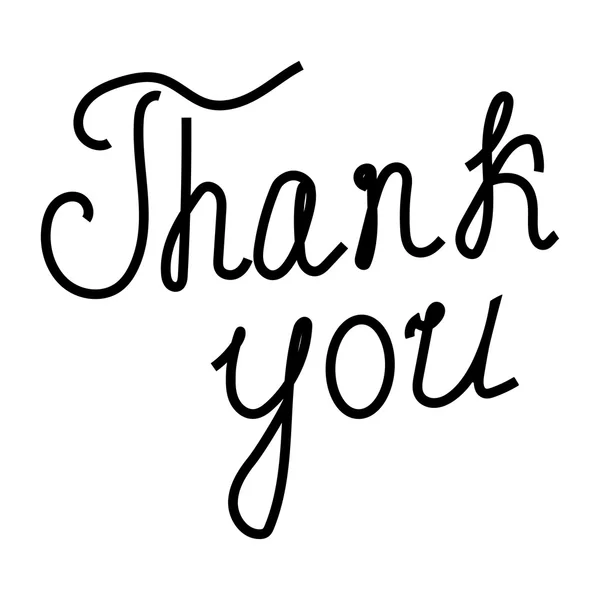 Words "Thank You" — Stock Vector