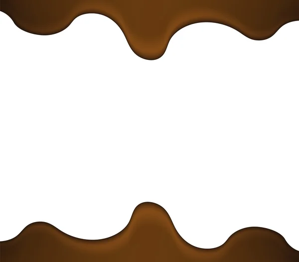 Roztavené kapalina čokolády — Stockový vektor