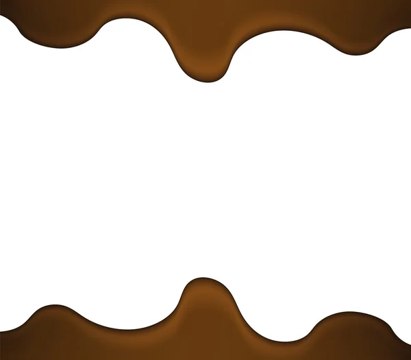 Chocolate líquido derretido — Vector de stock