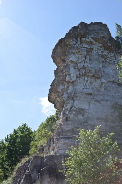 Kilátás nyílik a Mount teve mészkő betétek — Stock Fotó