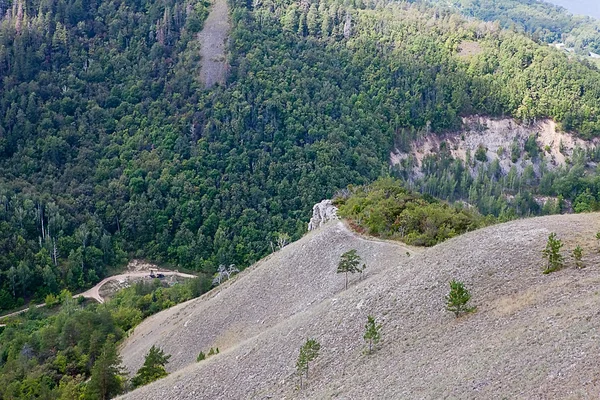 Landscape of forested mountains — Stock Photo, Image