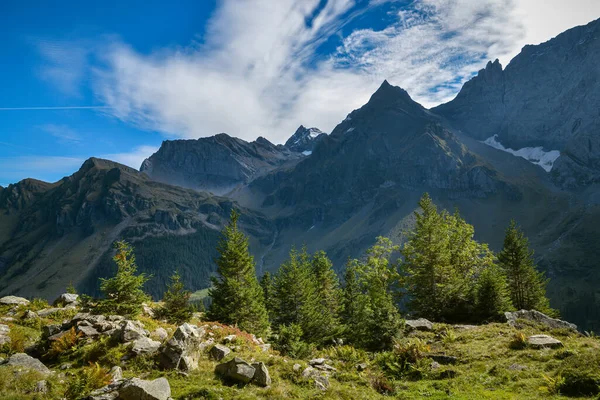 Hermoso Colorido Otoño Los Alpes Suizos —  Fotos de Stock