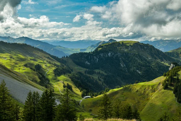 Prachtige Bergen Gezien Vanaf Klewenalp Het Kanton Nidwalden Zwitserland Stockfoto
