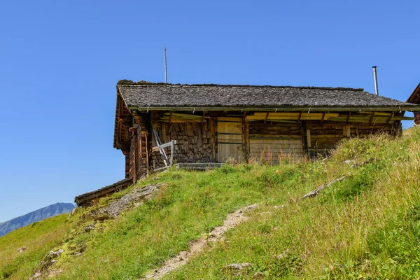 Hasliberg Zwitserland Augustus 2019 Oude Houten Lodge Wandelpad Boven Hasliberg — Stockfoto