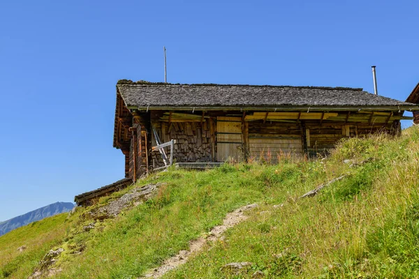 Hasliberg Suiza Agosto 2019 Antiguo Albergue Madera Ruta Senderismo Por —  Fotos de Stock