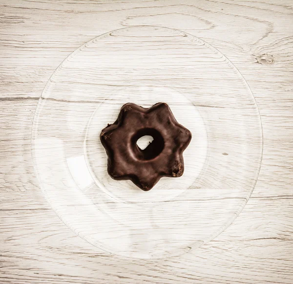 Yıldız şekilli zencefilli kurabiye, tatlı gıda Tema — Stok fotoğraf